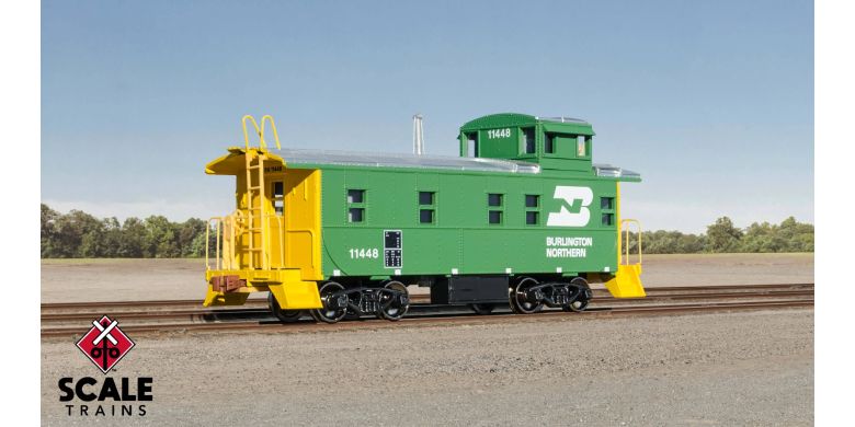 Kit Classics HO Scale Steel Cupola Caboose, Burlington Northern / 11451 /
