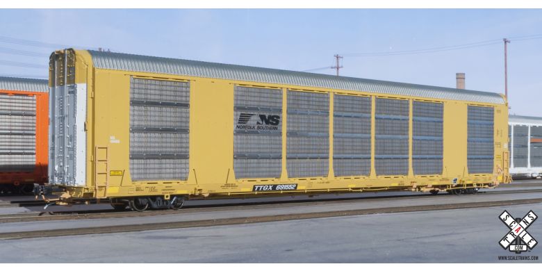 Scaletrains SXT32156 Rivet Counter HO Scale Gunderson Multi-Max Autorack, Norfolk Southern/Horsehead/TTGX (R1) - SXT32156