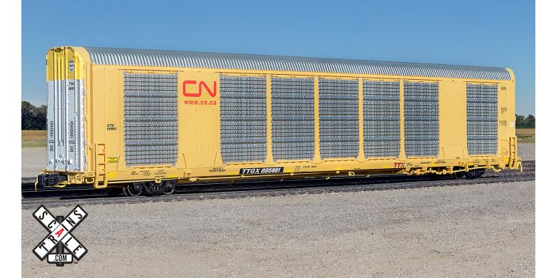 Scaletrains SXT32688 Rivet Counter N Scale Gunderson Multi-Max Autorack, Canadian National/Red Logo/TTGX - SXT32688