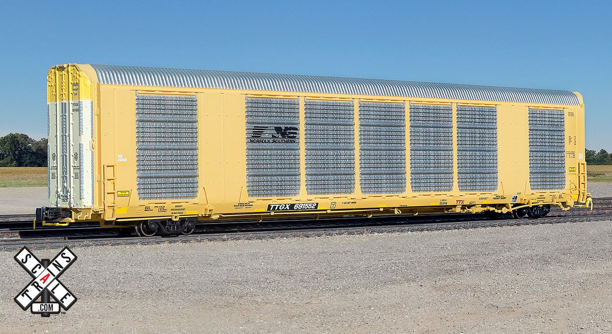 Scaletrains SXT32706 Rivet Counter N Scale Gunderson Multi-Max Autorack, Norfolk Southern/Horsehead/TTGX - SXT32706