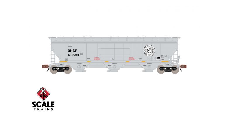 Scaletrains Rivet Counter N Scale Gunderson 5188 Covered Hopper, BNSF/Wedge #485233 - SXT33222