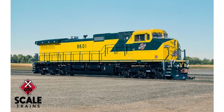Scaletrains Rivet Counter HO Scale GE DASH-9, W/SOUND Chicago & NorthWestern #8601 - SXT33464