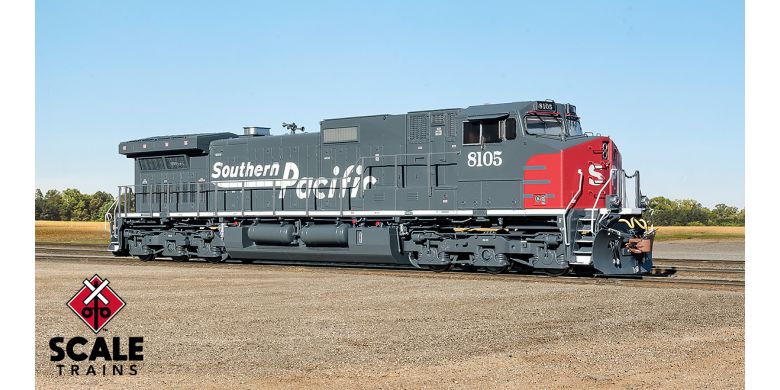 Scaletrains Rivet Counter HO Scale GE DASH-9, W/SOUND Southern Pacific/As Delivered #8168 - SXT33496