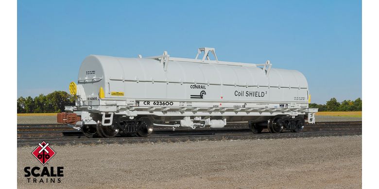 Scaletrains Rivet Counter N Scale Thrall-Trinity 42' Coil Steel Car, Conrail/CR/Coil Shield 2 #623607 - SXT33539