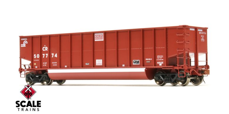 Scaletrains Rivet Counter HO Scale Bethgon G52X Coal Gondola, Conrail/Small Logo #507793 - SXT33702