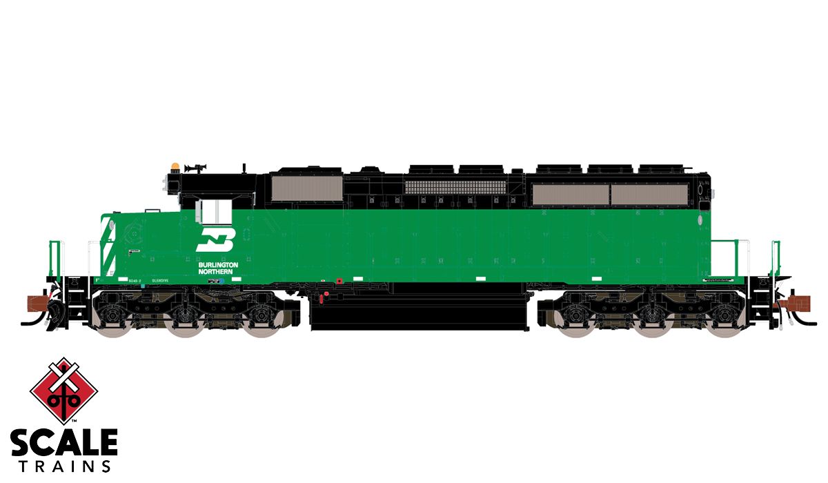 Rivet Counter N Scale EMD SD40-2, Burlington Northern/BN / 7048 / DCC & Sound Equipped