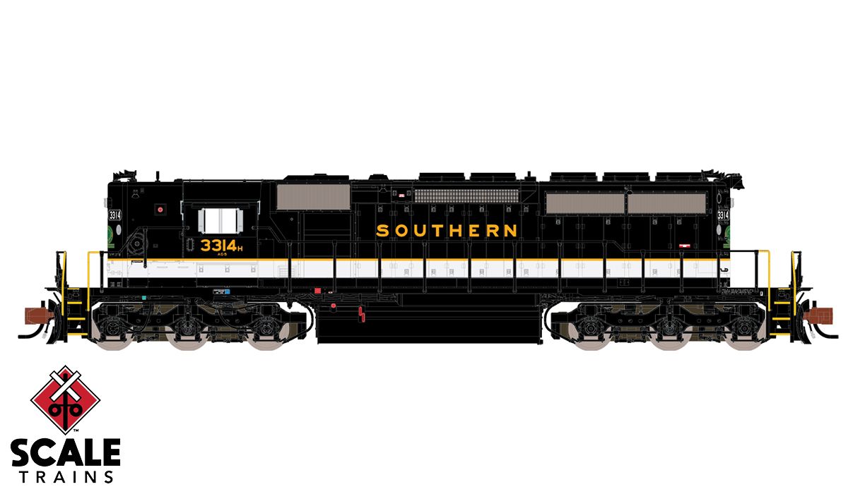 Rivet Counter N Scale EMD SD40-2, Southern/High Hood/Dulux Lettering / 3314H / DC/DCC Ready