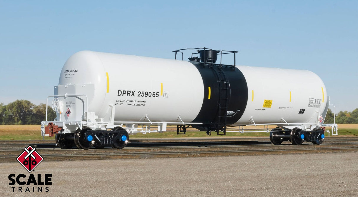 Rivet Counter HO Scale Trinity 31K Tank Car with Head Shields, DPRX/Crude Oil / 259196 /