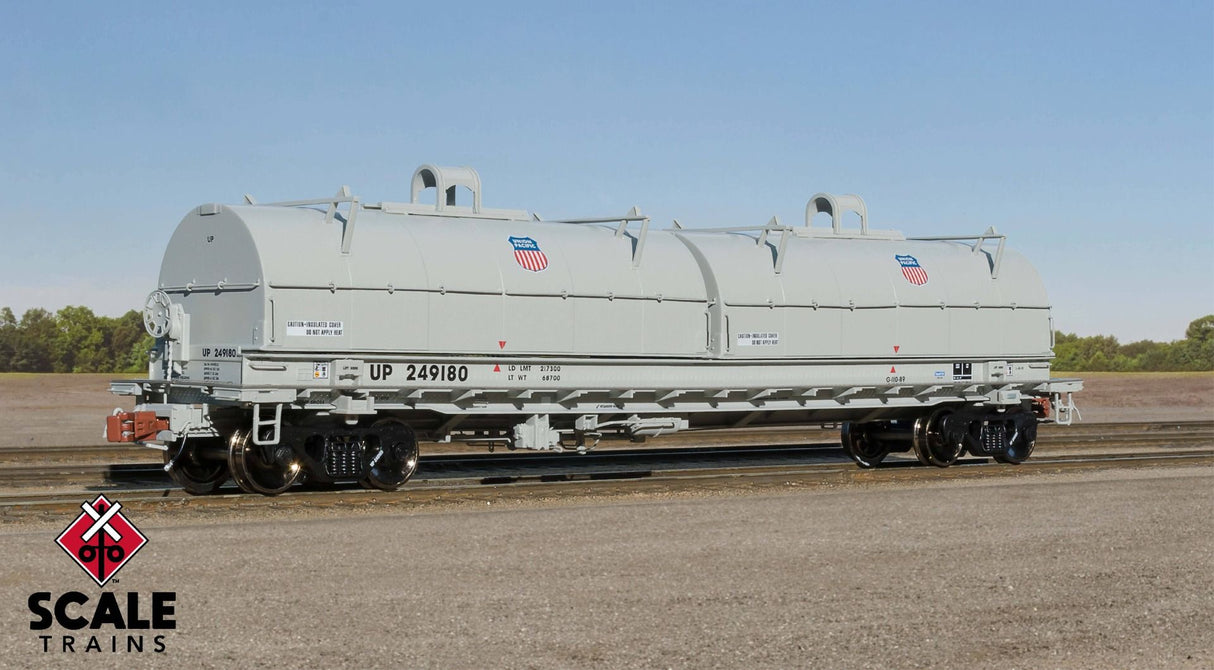 Rivet Counter HO Scale Thrall 48' 2-Hood Coil Steel Car, Union Pacific / 249186 /