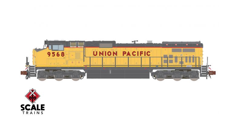 Scaletrains Rivet Counter N Scale GE DASH 9-44CW, Union Pacific / 9568 / DCC & Sound Equipped - SXT38543