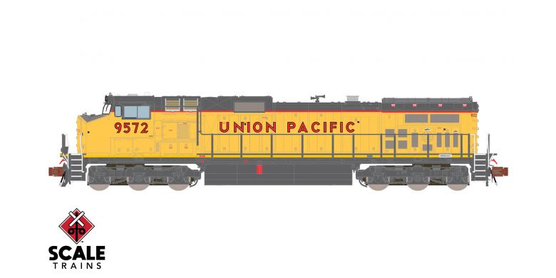 Scaletrains Rivet Counter N Scale GE DASH 9-44CW, Union Pacific / 9572 / DC/DCC Ready - SXT38548