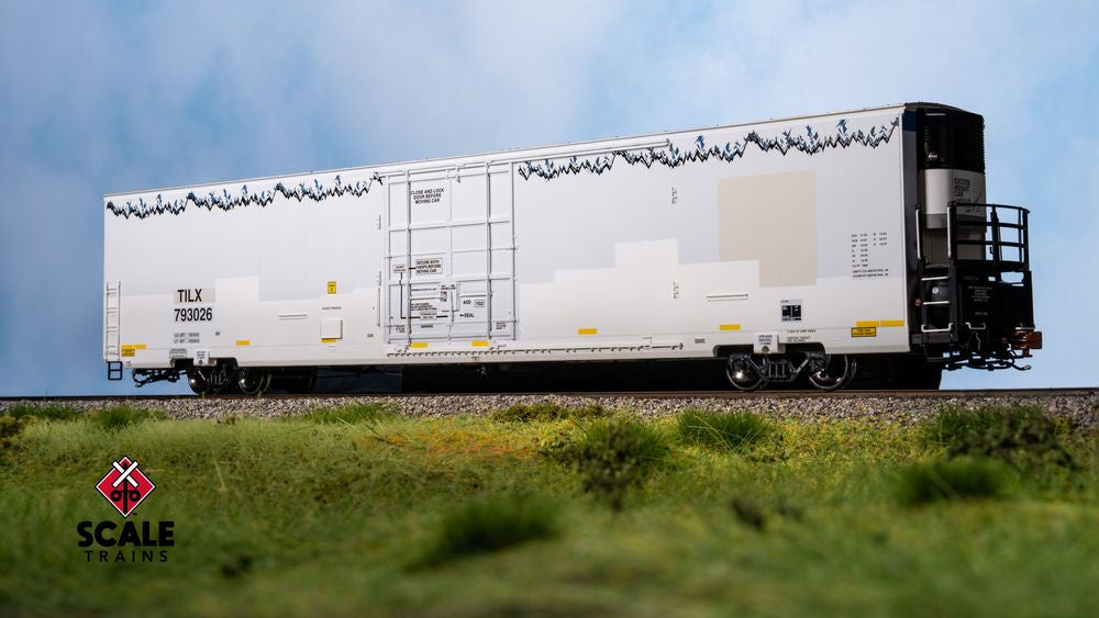 Rivet Counter HO Scale Trinity 82' 7883 Mechanical Reefer, TILX /ex-BNSF Patched with Roofline Icicles/Carrier / 793026 /