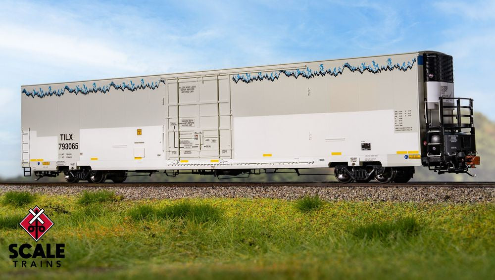 Rivet Counter HO Scale Trinity 82' 7883 Mechanical Reefer w/sound, TILX /ex-BNSF Patched with Roofline Icicles/Carrier / 793065 /