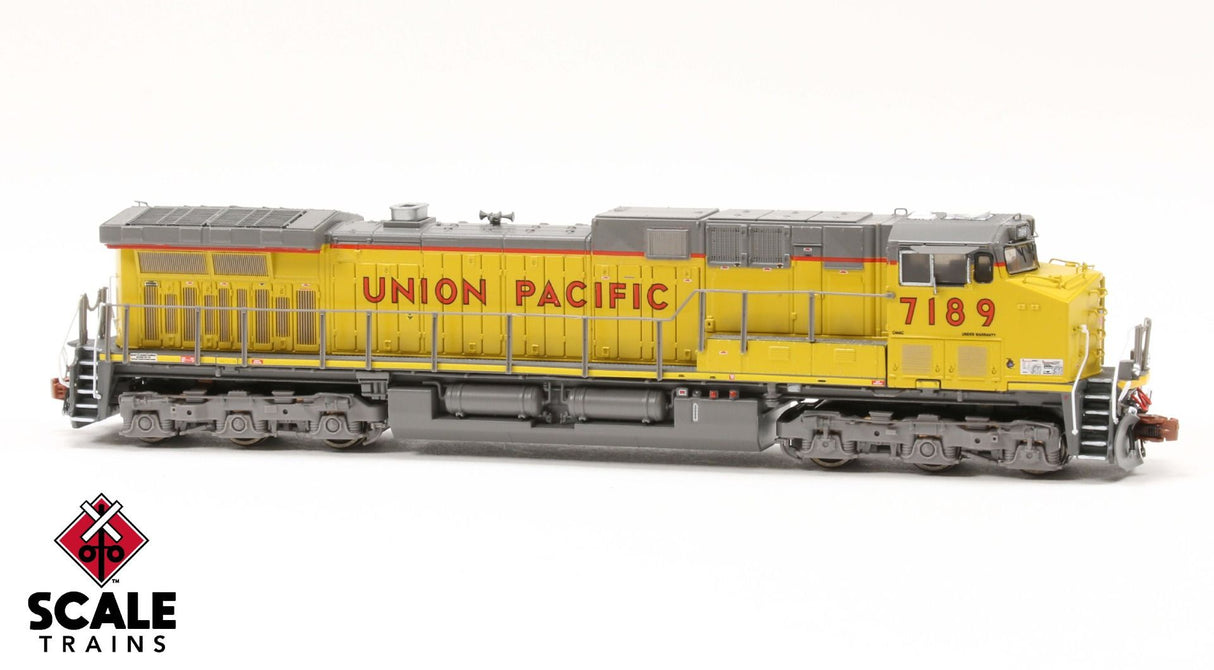 Scaletrains Rivet Counter N Scale GE AC4400CW, Union Pacific/Yellow Sill Stripe / 7189 / DCC & Sound Equipped