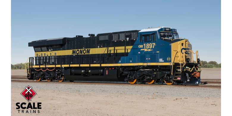 Rivet Counter HO GE ES44 Gevo - CSX Heritage - Monon (MON) #1897 w/DCC & Sound
