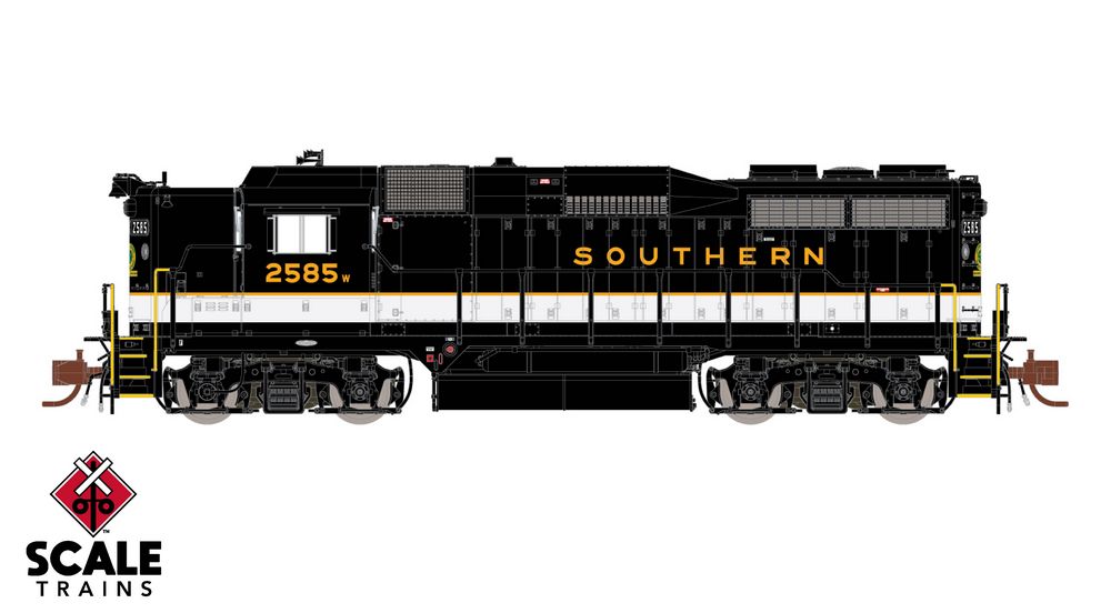 Rivet Counter N Scale EMD GP30, Southern/Dulux/Partial Barricade Striping / 2592 / DC/DCC Ready