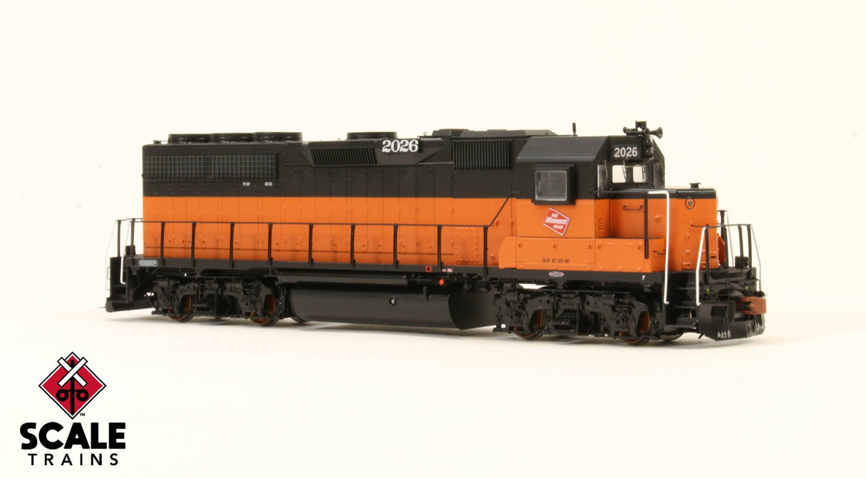 Rivet Counter HO Scale EMD GP40 Phase Ia3, Milwaukee Road/1960s-1970s Era / 2040 / DCC & Sound Equipped