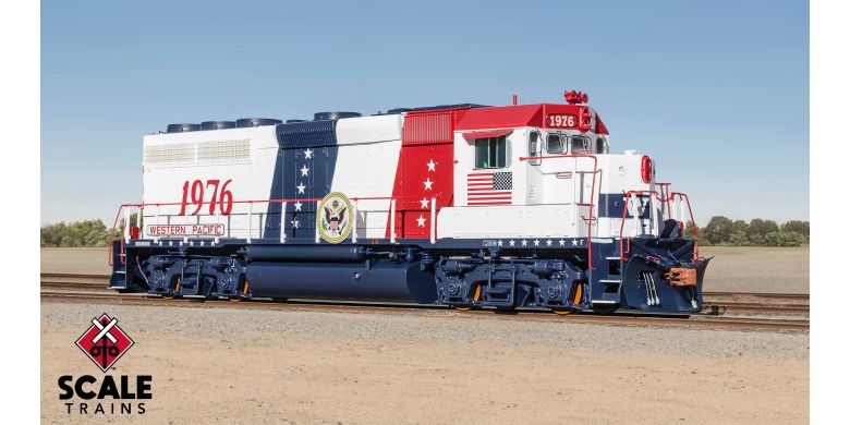 Rivet Counter HO Scale EMD GP40 Phase IIc, Western Pacific/Bicentennial / 1776 / DCC & Sound Equipped