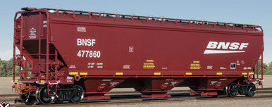 Rivet Counter HypoTypical HO Scale Gunderson 5188 Covered Hopper, BNSF/Wedge #477860