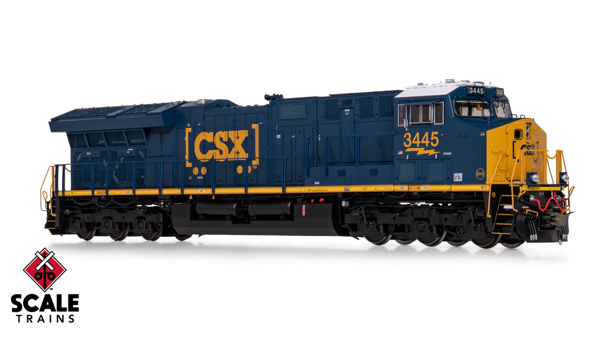 Scaletrains Rivet Counter HO Scale GE ET44AH, CSX/YN3 Boxcar Logo/DP Sticker / 3445 / DC/DCC Ready
