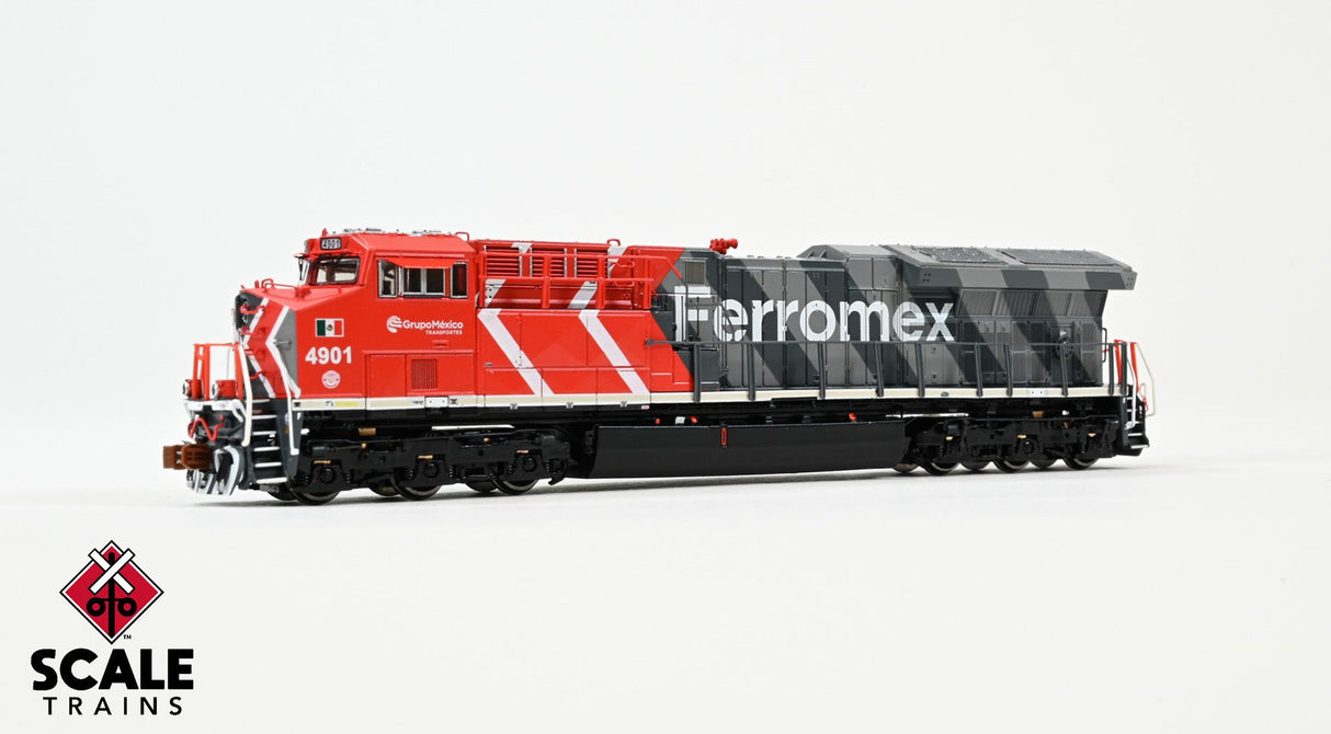 Rivet Counter HypoTypical N Scale GE ET44AC, Ferromex/Zebra / 4901 / DC/DCC Ready