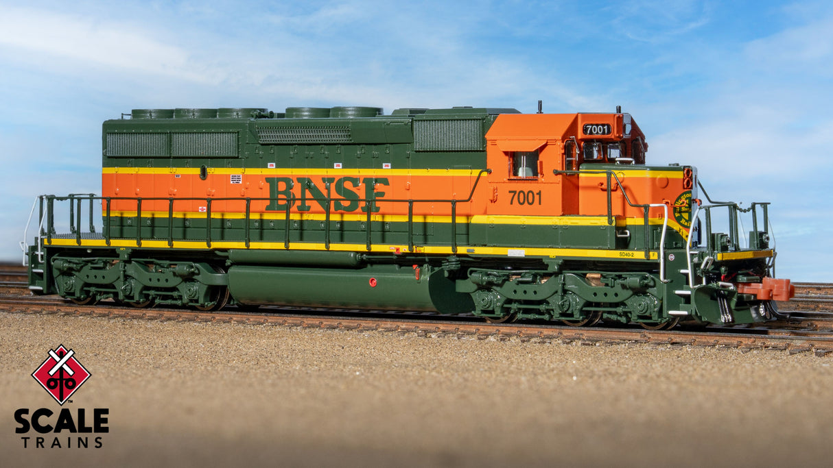 Rivet Counter N Scale EMD SD40-2,BNSF/Heritage I/Large Circle-Cross Nose Logo / 7035 / DCC & Sound Equipped