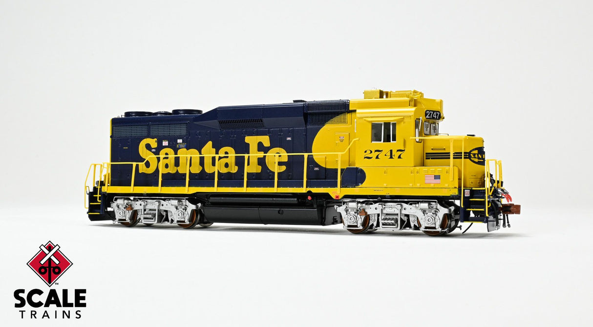 Rivet Counter HO Scale EMD GP30u, Santa Fe/Nose Headlight / 2747 / DCC & Sound Equipped