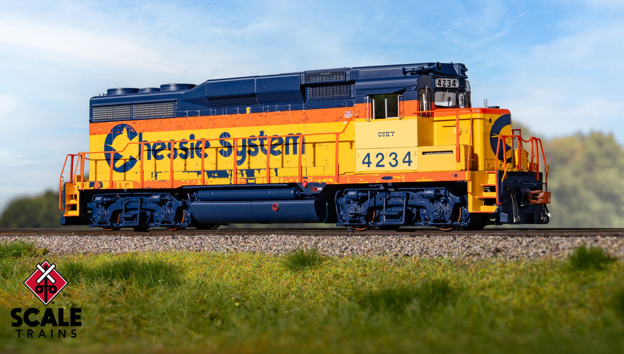 Rivet Counter HO Scale EMD GP30M, CSX/ex-Chessie System Patch/Distressed Lettering / 4234 / DCC & Sound Equipped