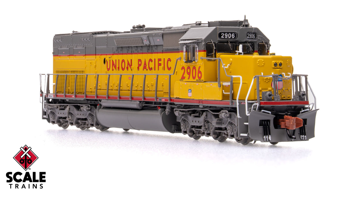 Rivet Counter N Scale EMD SD40T-2, Union Pacific (UP) / 116" Snoot Nose/Ditch Lights / 2906 / DCC & Sound Equipped