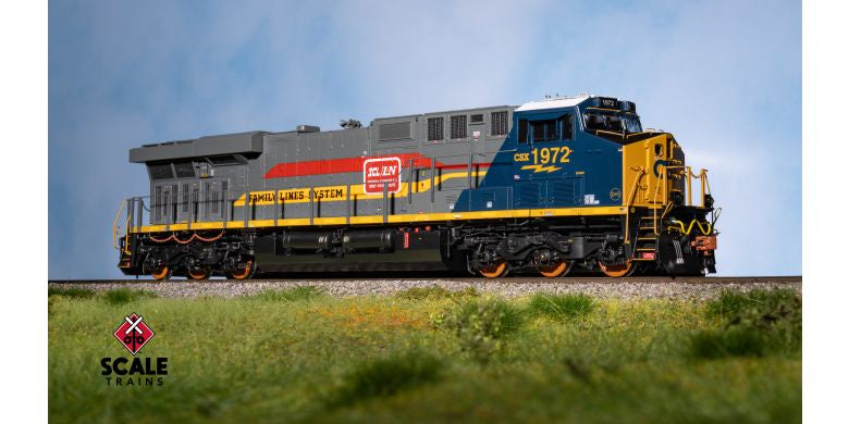 Rivet Counter HO Scale GE ES44AH, CSX/Heritage/Family Lines/SCL/L&N #1972 / 1972 / DCC & Sound Equipped