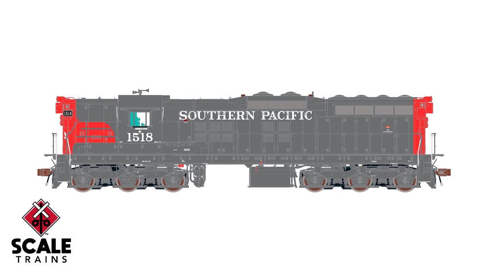 Scaletrains Rivet Counter HO Scale EMD SD7R, Southern Pacific/Bloody Nose / 1518 / DCC & Sound Equipped