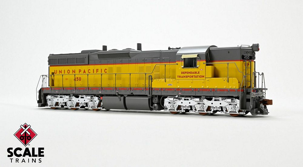 Scaletrains Rivet Counter HO Scale EMD SD7, Union Pacific/Dependable Transportation / 452 / DC/DCC Ready