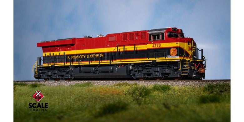 Rivet Counter HO Scale GE ES44AC, Kansas City Southern/Belle/As Delivered / 4770 / DCC & Sound Equipped