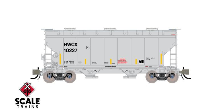 Rivet Counter N Scale Gunderson 3250 Covered Hopper, Halliburton/HWCX / 10272 /