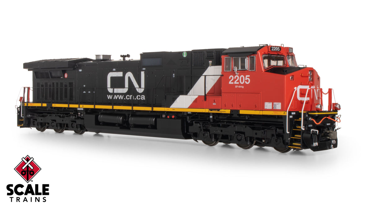 Rivet Counter HO Scale GE DASH 9-44CW/Canadian National/Teardrop Windshields/Red Marker Lights / 2200 / DC/DCC Ready