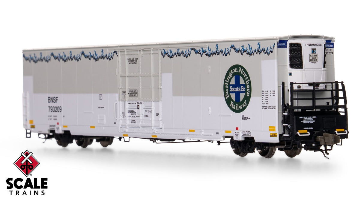 Rivet Counter N Scale Trinity 82' 7883 Mechanical Reefer w/sound, BNSF/Roofline Icicles/Patched/Late Thermo King HVAC / 793209 /