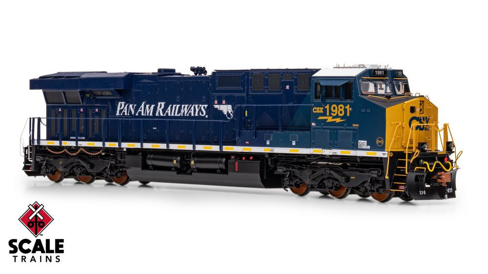 Scaletrains Rivet Counter HO Scale GE ES44AH DCC Ready , CSX/Heritage/Pan Am/PAR #1981