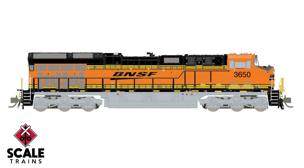 Scaletrains Rivet Counter N Scale GE ET44C6H, BNSF/Heritage III / 3655 / DCC & Sound Equipped