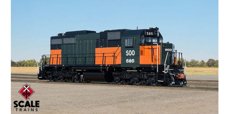Scaletrains MUSEUM QUALITY HO SDL39 SOO BANDIT DC #585 - SXT70031