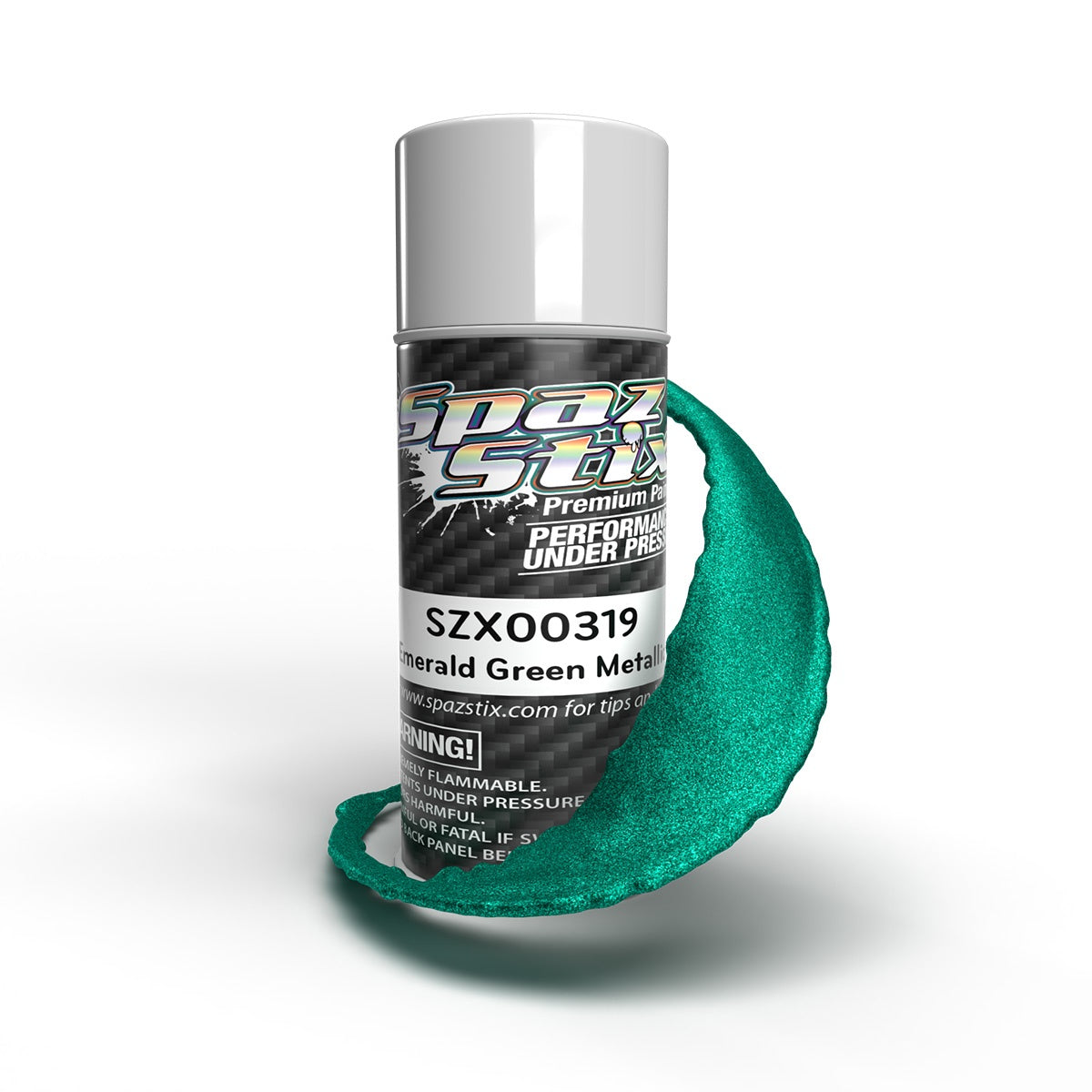 Spaz Stix Emerald Green Metallic Aerosol Paint, 3.5oz Can