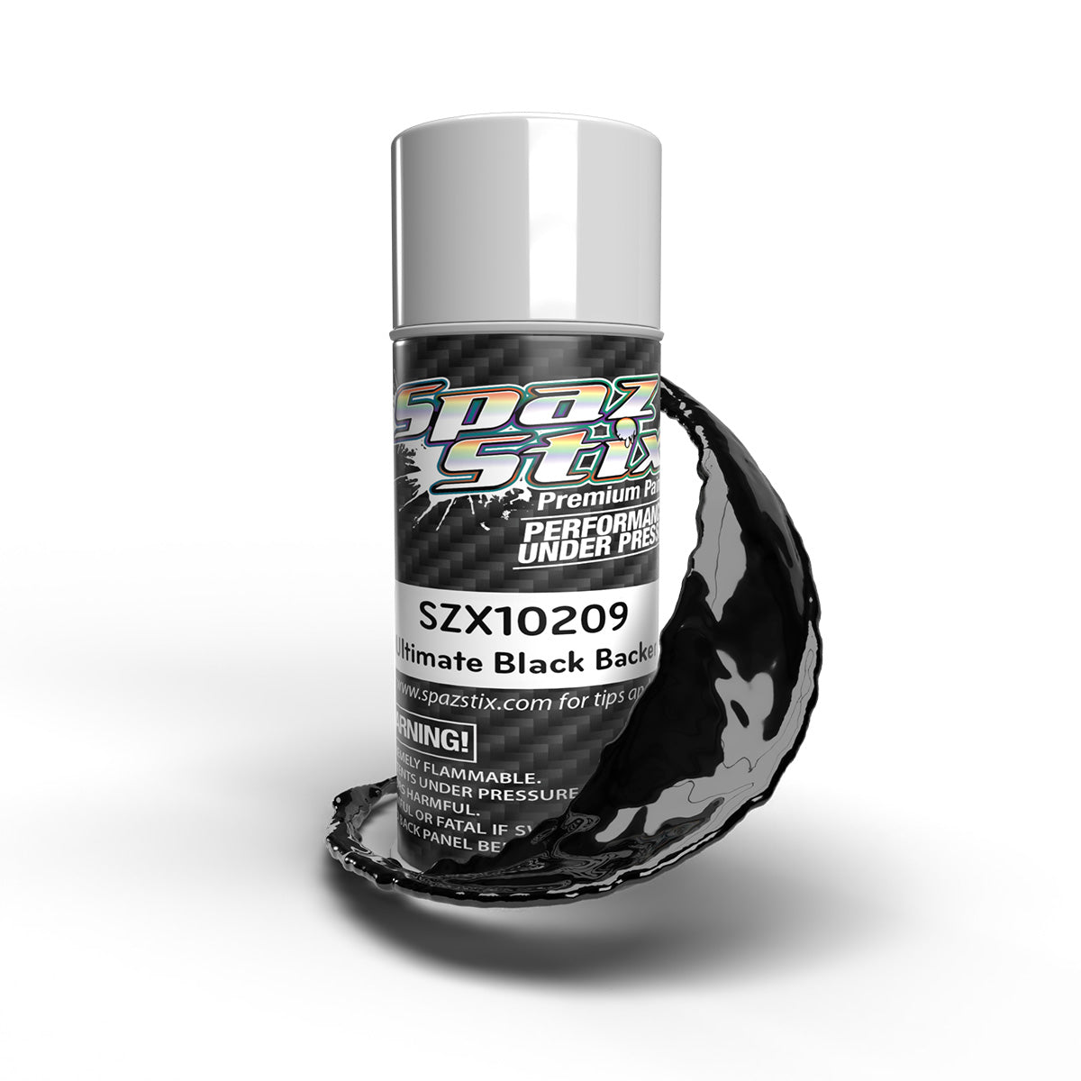 Spaz Stix Ultimate Black Backer for Mirror Chrome, Aerosol, 3.5oz Can - SZX10209