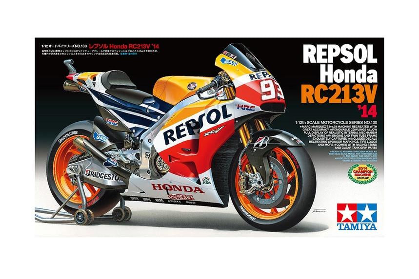 Tamiya 14130 1/12 Repsol Honda RC213V '14 Plastic Model Kit