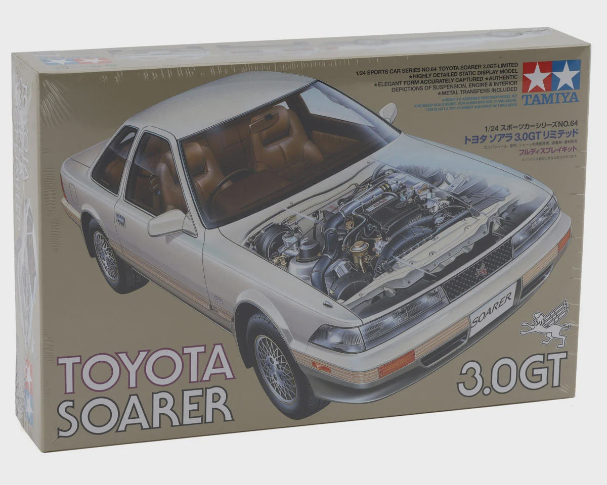 Tamiya 1/24 Toyota Soarer 3.0 GT Plastic Model Kit 24064