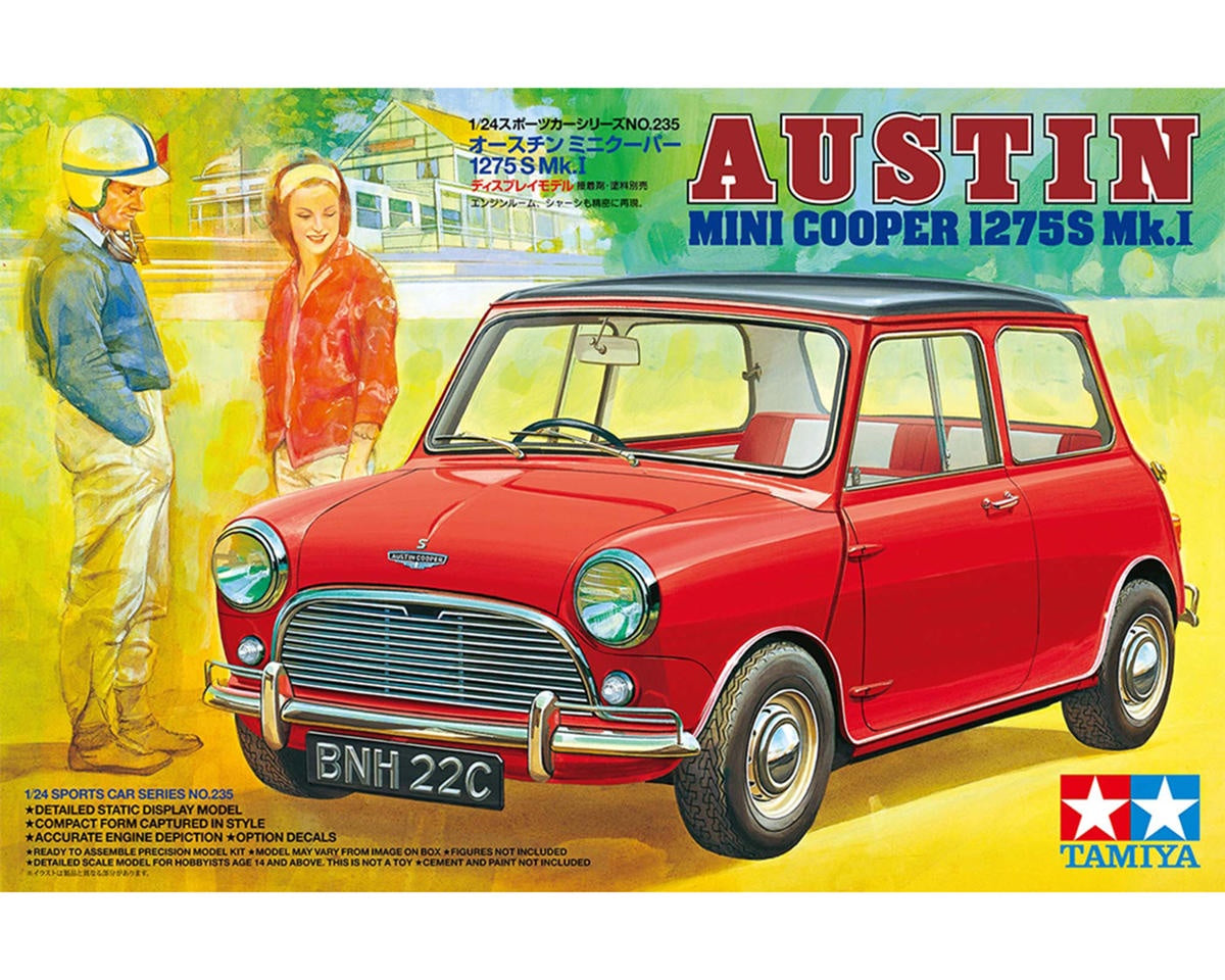 Tamiya 1/24 Austin Mini Cooper 1275S Mk.I RE-RELEASE Plastic Model Kit 24235