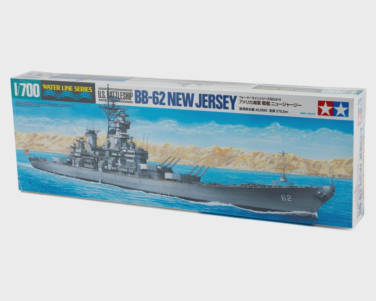 Tamiya 31614 1/700 Navy Battleship BB-62 New Jersey Plastic Model Kit