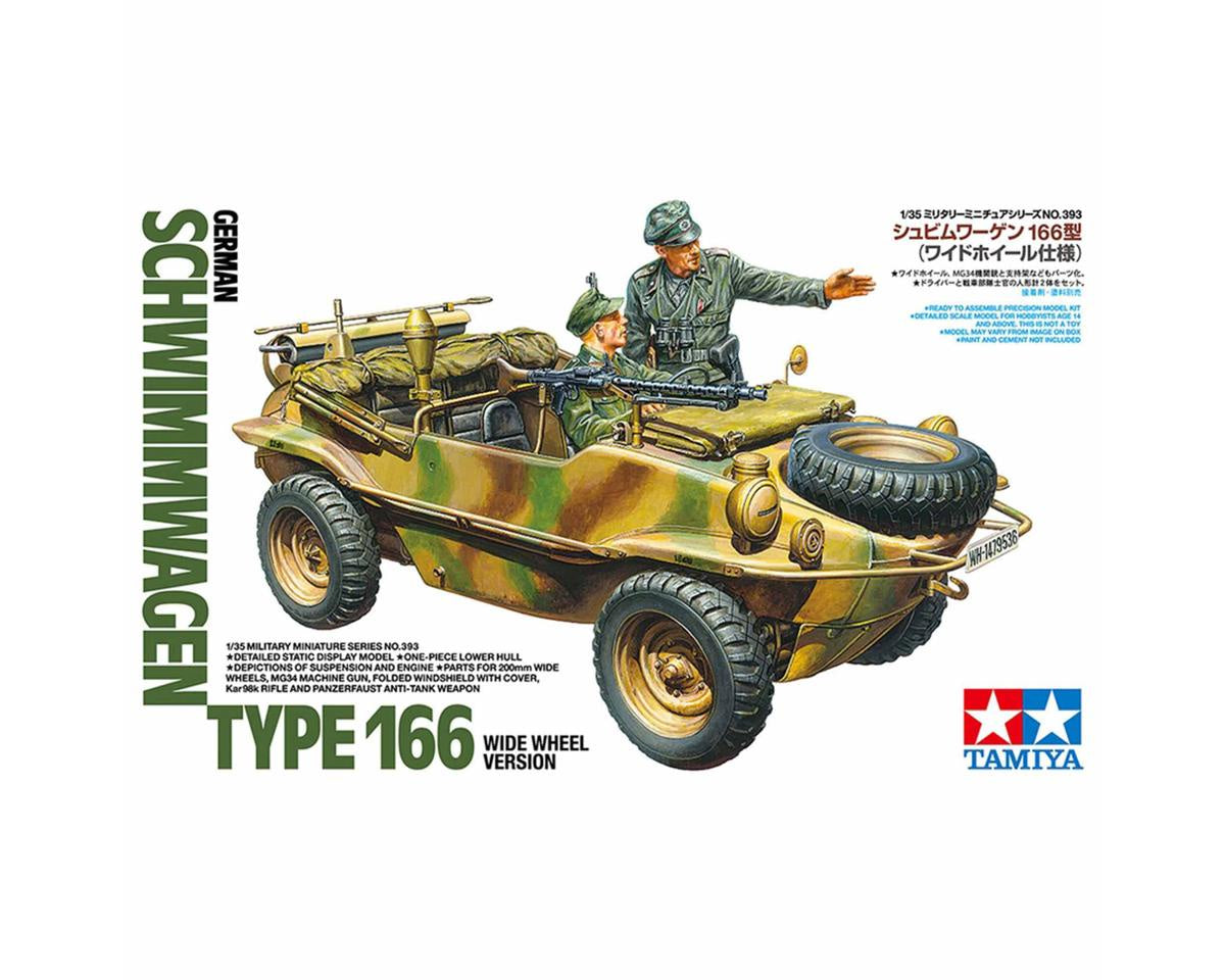 Tamiya 1/35 German Schwimmwagen Type 166 (Wide Wheel Version) Plastic Model Kit 35393