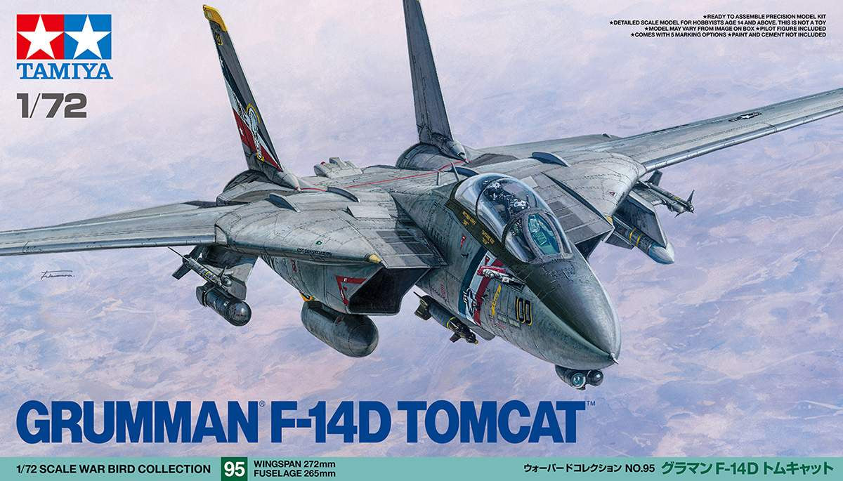 Tamiya 60795 1/72 Grumman F-14D Tomcat Plastic Model Kit