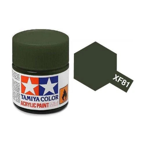 Tamiya Acrylic Mini XF-81 Dark Green 2 RAF 10ml Bottle - TAM81781