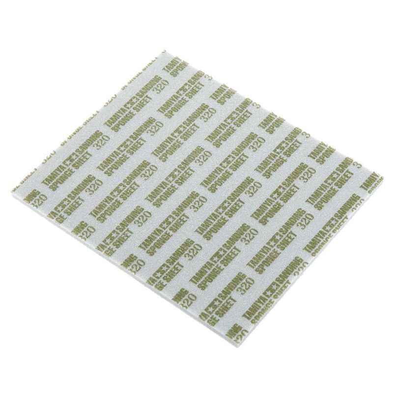 Tamiya Sanding Sponge Sheet 4.5"x5.5" (5mm thick) 320 Grit - TAM87163