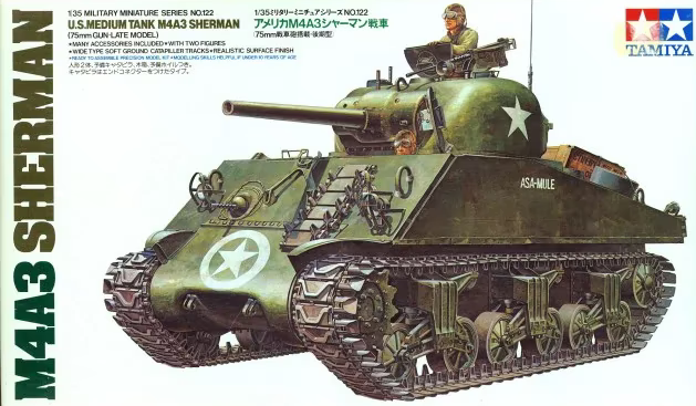 Tamiya MM-222A US Medium Tank M4A3 Sherman